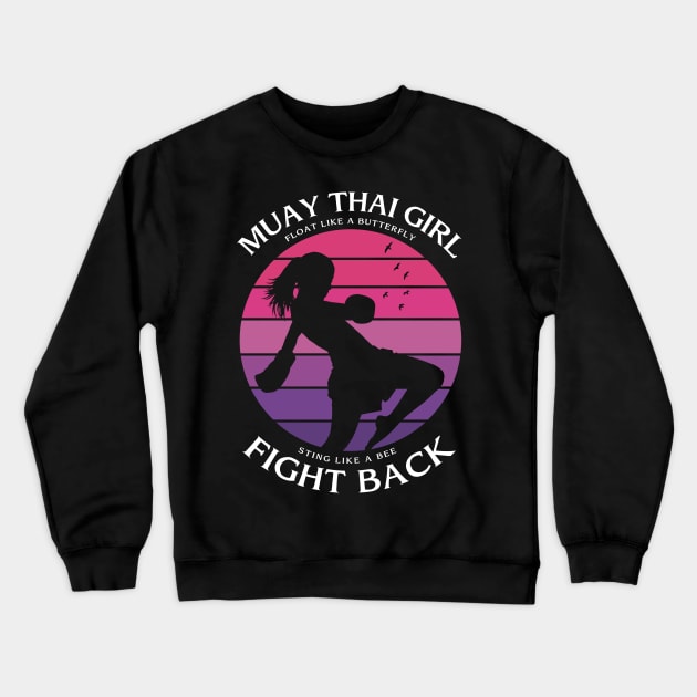 Muay Thai Women Crewneck Sweatshirt by KewaleeTee